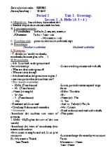 Giáo án Tiếng Anh Lớp 6 - Tiết 2 đến 47 - Năm học 2015-2016